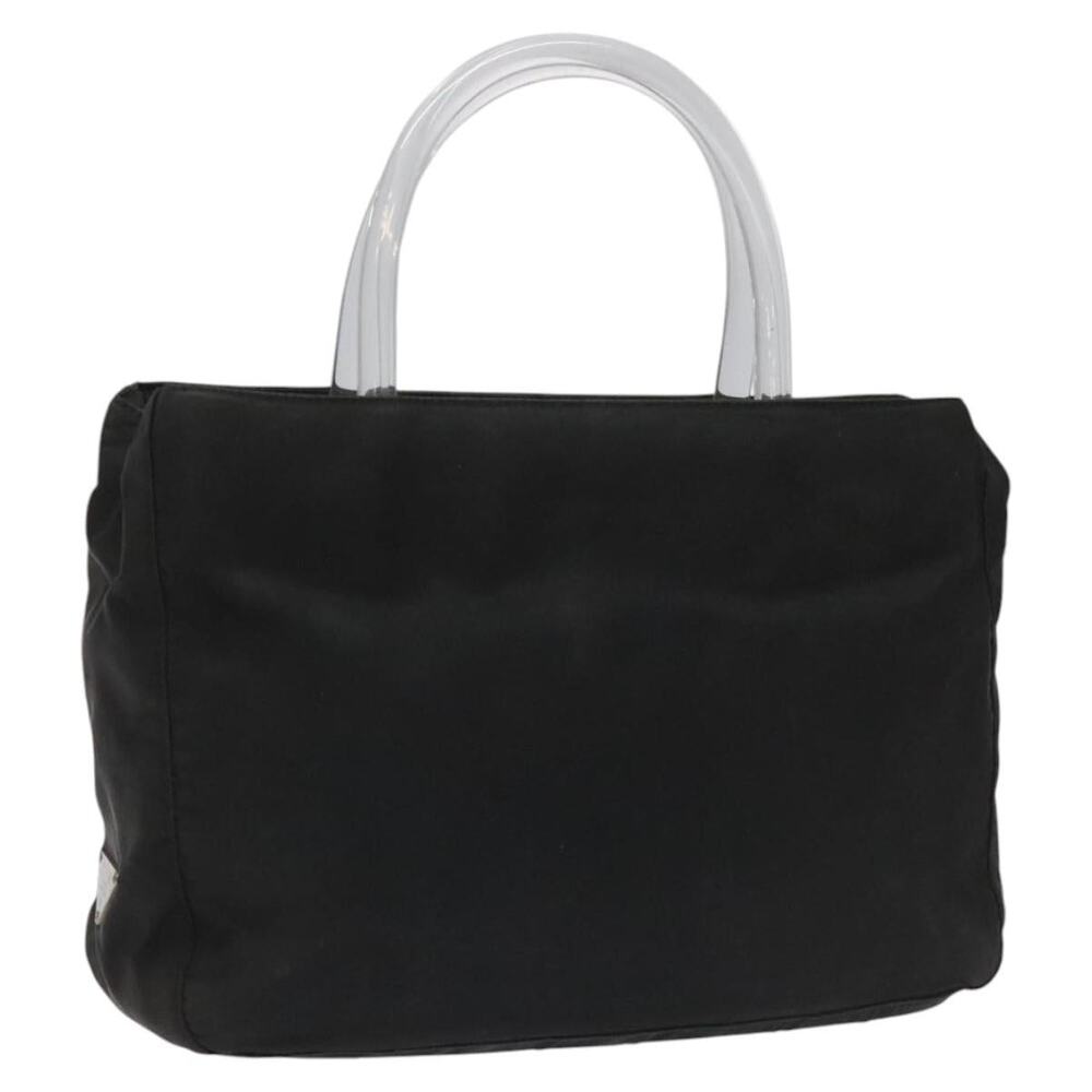 PRADA Hand Bag Nylon Black
